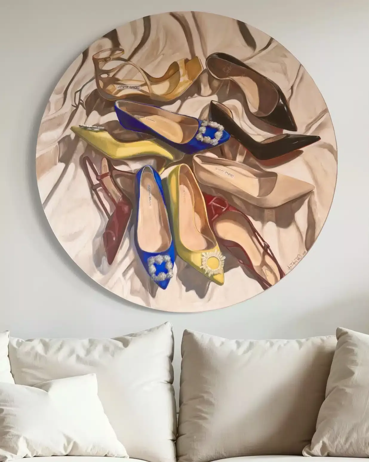 Heels – Olajfestmény Dóra Páltól az „Ikon” sorozatból